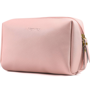 Large Vegan Leather Makeup Bag Zipper Pouch Travel Cosmetic Organizer for Women and Girls 